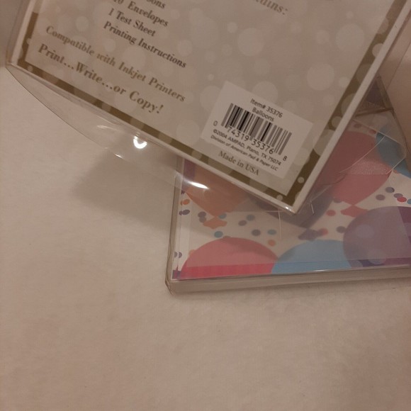 Balloons Printable 20 Designer Invitations Kit Overlays AMPAD 2 Packs of 10 NIP - Picture 7 of 8